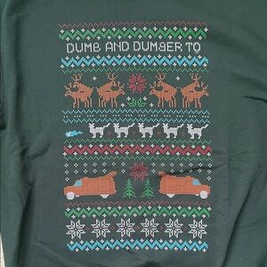 Green Dumb and Dumber Crewneck Sweater